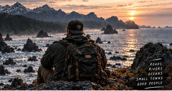 Coastal outdoors scene from website concept